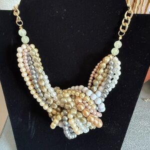 Plunder Gold and Silver Beaded Necklace